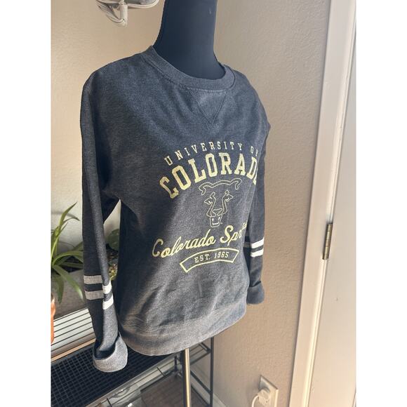 University of Colorado Women's sweatshirt Grey Sz M Collegiate School Pride - Picture 2 of 8